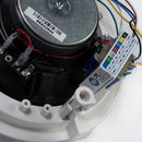 RCF PL 6X, 6" Coax Flush Mount Ceiling Speaker With Line Transf., 12W, IP 44 (White)