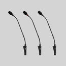 Shure CVG12-B/C, 12” (30.5 cm) Gooseneck Microphone, Cardioid-12" Dual-Section Gooseneck Condenser Microphone, Inline Preamplifier, Flange Mount, Black