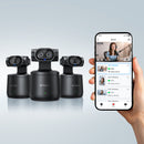 EMEET PIXY Wireless, 3-Camera 4K Dual-Lens PTZ Streaming System with AI Auto Tracking, Home Wi-Fi or Hotspot Operation, Records to TF Card or Device, Streams to Up to 4 Platforms via EMEET Studio App