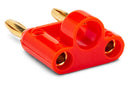 HOSA - Connector, Dual Banana, Red