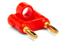HOSA - Connector, Dual Banana, Red