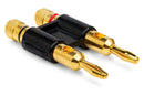 HOSA - Connector, Dual Banana, Black