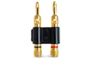 HOSA - Connector, Dual Banana, Black