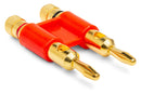 HOSA - Connector, Dual Banana, Red