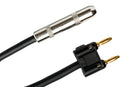 HOSA - Speaker Adapter, Hosa 1/4 in TS to Dual Banana, 6 in, Black