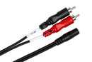 HOSA - Stereo Breakout, 3.5 mm TRSF to Dual RCA, 10 ft