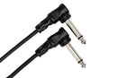 HOSA - Guitar Patch Cable, Molded Right-angle to Same, 6 in