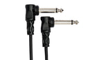 HOSA - Guitar Patch Cable, Molded Right-angle to Same, 6 in
