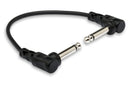 HOSA - Guitar Patch Cable, Molded Right-angle to Same, 6 in