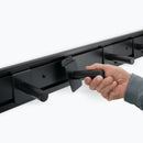 On-Stage CM200, Cable Management System, Black, 29" X 4.5" (depth of hook: 4")Material: Aluminum