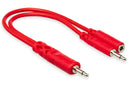 HOSA - Hopscotch Patch Cables, 3.5 mm TS with 3.5 mm TSF Pigtail to 3.5 mm TS, 5 pc, Various Lengths