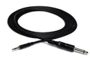 HOSA - Mono Interconnect, 1/4 in TS to 3.5 mm TRS, 5 ft