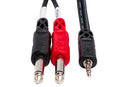 HOSA - Stereo Breakout, 3.5 mm TRS to Dual 1/4 in TS, 10 ft