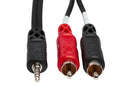 HOSA - Stereo Breakout, 3.5 mm TRS to Dual RCA, 10 ft