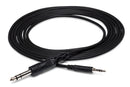 HOSA - Stereo Interconnect, 3.5 mm TRS to 1/4 in TRS, 10 ft