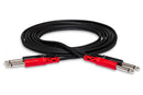 HOSA - Stereo Interconnect, Dual 1/4 in TS to Same, 3 m