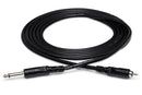 HOSA - Unbalanced Interconnect, 1/4 in TS to RCA, 5 ft