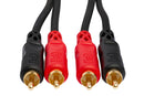 HOSA - Stereo Interconnect, Dual RCA to Same, 3 m