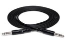 HOSA - Balanced Interconnect, Right-angle 1/4 in TRS to Same, 5 ft