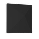 RF Venue Diversity Architectural Black D-ARCB, Slim Wall or Ceiling Diversity Antenna for Wireless Microphones, Black