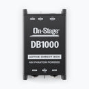 On-Stage DB1000, Active DI Box, Metal w/ Nylon Bumpers Construction