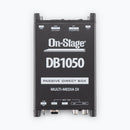 On-Stage DB1050, Passive Multimedia DI Box, Metal w/ Nylon Bumpers Construction