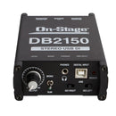 On-Stage DB2150, Passive USB DI Box, Metal w/ Nylon Bumpers Construction