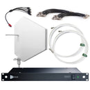 RF Venue 9 Channel Wireless Mic Upgrade Pack DFIN-IPXWD9, DISTRO9 HDR Antenna Distribution with Diversity Fin IPX Antenna, White
