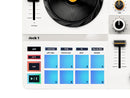 Hercules DJ DJControl Mix Ultra, Portable 2-Deck Bluetooth DJ Controller for djay, White