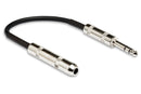 HOSA - Insert Direct-out Adapter, Serviceable 1/4 in TRS to 1/4 in TSF, 6 in
