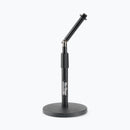 On-Stage DS8200, Adjustable Desktop Mic Stand with Rocker-Lug, Height 9"-14.25", Black