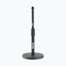 On-Stage DS8200, Adjustable Desktop Mic Stand with Rocker-Lug, Height 9"-14.25", Black