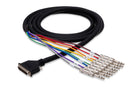 HOSA - Balanced Snake, DB25 to 1/4 in TRS, 5 m