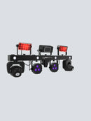 Chauvet DJ GigBAR Move + ILS, 6-in-1 Pack-n-Go Lighting System with Moving Heads, Derbys, Pars, Lasers and Strobes, ILS Compatible