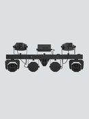 Chauvet DJ GigBAR Move + ILS, 6-in-1 Pack-n-Go Lighting System with Moving Heads, Derbys, Pars, Lasers and Strobes, ILS Compatible