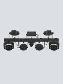Chauvet DJ GigBAR Move + ILS, 6-in-1 Pack-n-Go Lighting System with Moving Heads, Derbys, Pars, Lasers and Strobes, ILS Compatible
