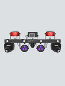 Chauvet DJ GigBAR Move + ILS, 6-in-1 Pack-n-Go Lighting System with Moving Heads, Derbys, Pars, Lasers and Strobes, ILS Compatible