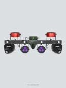 Chauvet DJ GigBAR Move + ILS, 6-in-1 Pack-n-Go Lighting System with Moving Heads, Derbys, Pars, Lasers and Strobes, ILS Compatible