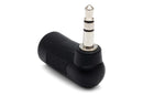 HOSA - Right-angle Adapter, 3.5 mm TRS to 3.5 mm TRS
