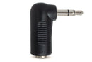 HOSA - Right-angle Adapter, 3.5 mm TRS to 3.5 mm TRS