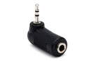 HOSA - Right-angle Adapter, 3.5 mm TRS to 2.5 mm TRS