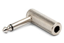 HOSA - Right-angle Adapter, 1/4 in TS to Same