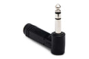 HOSA - Right-angle Adapter, 1/4 in TRS to Same