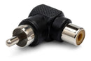 HOSA - Right-angle Adapters, RCA to Same, 2 pc