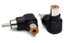HOSA - Right-angle Adapters, RCA to Same, 2 pc
