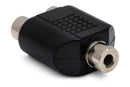 HOSA - Coupler, 3.5 mm TRS to Dual RCA