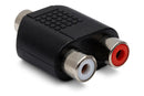HOSA - Coupler, 3.5 mm TRS to Dual RCA