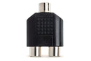 HOSA - Coupler, 3.5 mm TRS to Dual RCA