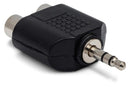 HOSA - Adapter, Dual RCA to 3.5 mm TRS