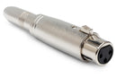 HOSA - Adapter, 1/4 in TRS to XLR3F